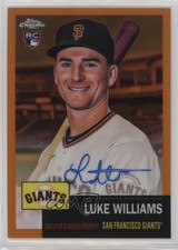 2022 Chrome Platinum Anniversary Orange Refractor /25 Luke Williams Auto 0e8z