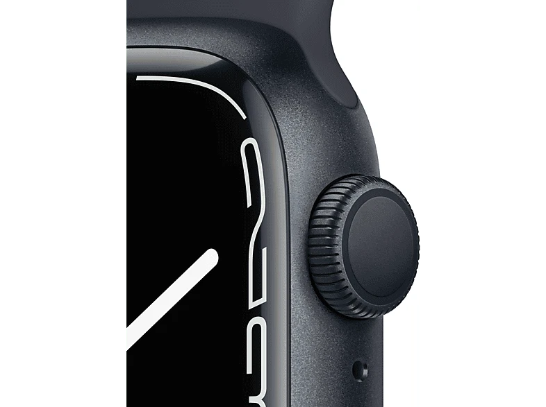Apple Watch Series 7, GPS, 41 mm, Caja de aluminio Medianoche, Correa deportiva - Imagen 3 de 4