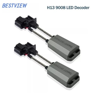H13 9008 LED Bulb Canbus Load Resistor Decoder Harness Error Free Anti Flicker