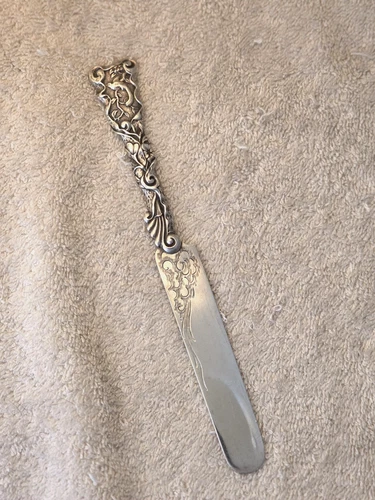 HIZEN by Gorham Sterling Silver flat handle TEA BREAKFAST KNIFE Back Mono 7 1/8"