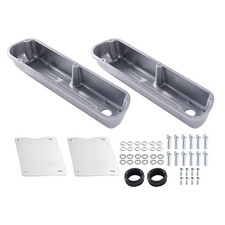 Polished Finned Tall Valve Covers For Ford 289 302 351w 1962-85 Aluminum
