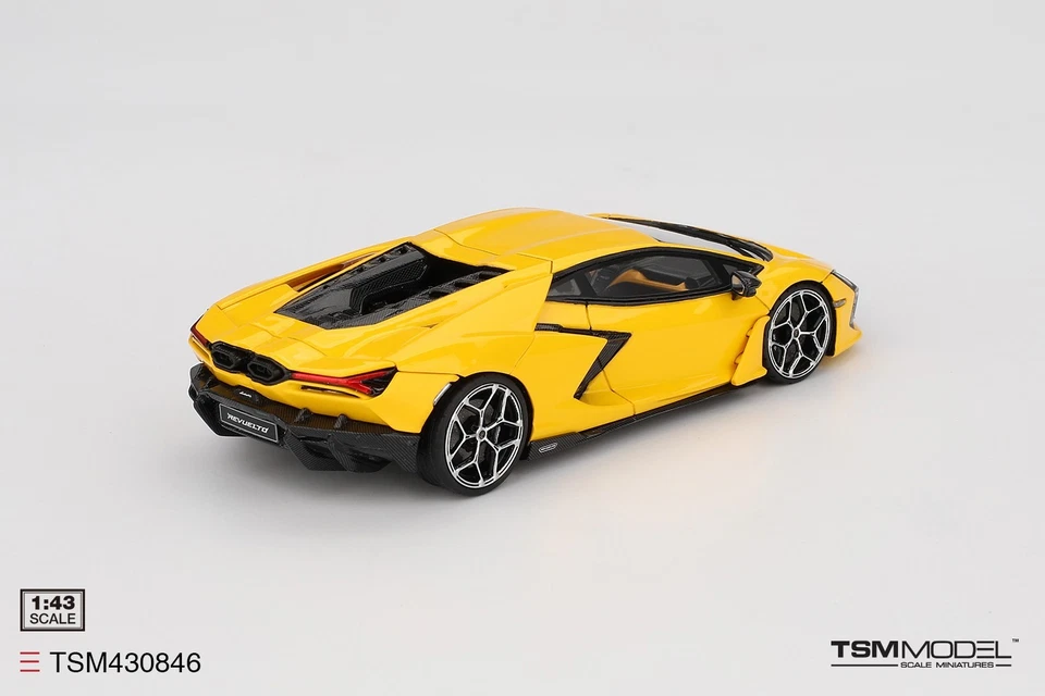 Truescale Miniatures Mod TSM430846: 1/43 Lamborghini Revuelto Giallo Yellow 2023 - Image 3 of 4