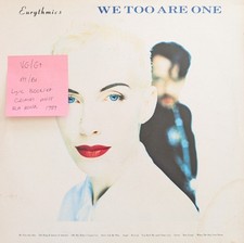 Eurythmics We Too Are One Vinyl Record LP VG/G+ PL74251 1989
