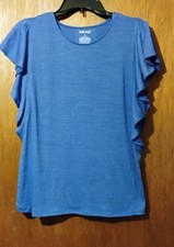Sleeveless Top with Ruffles. Machine Washable...