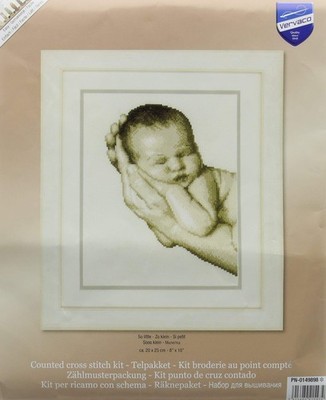 Gezählter Kreuzstich Stickpackungen Stickset Baby Geburt Sooo Klein Wanddekor...