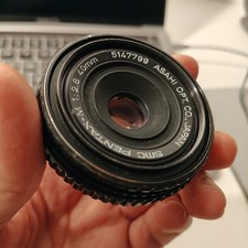 SMC Pentax-M 40mm F2.8 with Caps, EXC Optics, minor cosmetic blemishes