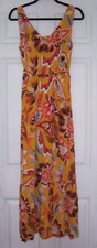 LOFT Multicolor Sleeveless Maxi Sundress, Elastic Bow Waist - Size S NICE