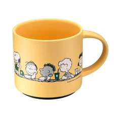 Peanuts + Starbucks Taiwan 2025 mug - friendship yellow 14oz