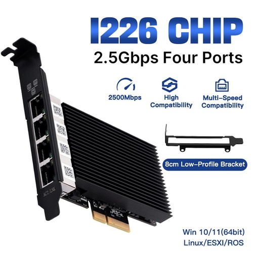 2.5G PCIE to RJ45 Network Card Intel I226 NIC Ethernet Adapter for Gaming Office - Picture 19 of 26