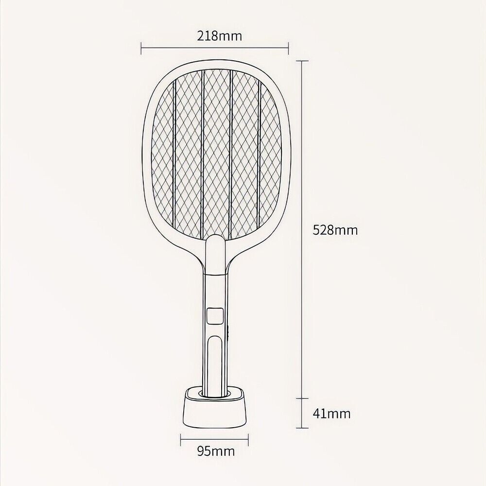 Fly Racket Small White Electric Fly Insect Racket Electronic Mosquito Racket Outdoor ...
