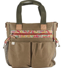 Peek Liberty Beige Canvas Diaper Bag X1307