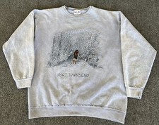 Dallas Alice VTG Sweatshirt Port Townsend WA Blue Hiker Embroidered Gorpcore XL