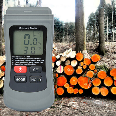 Digital LCD Wood Moisture Meter Humidity Tester Wood Firewood Paper Cardboard
