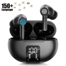 Language Translation Earbuds 3-in-1 AI Translator Earbuds with 150 Language Real