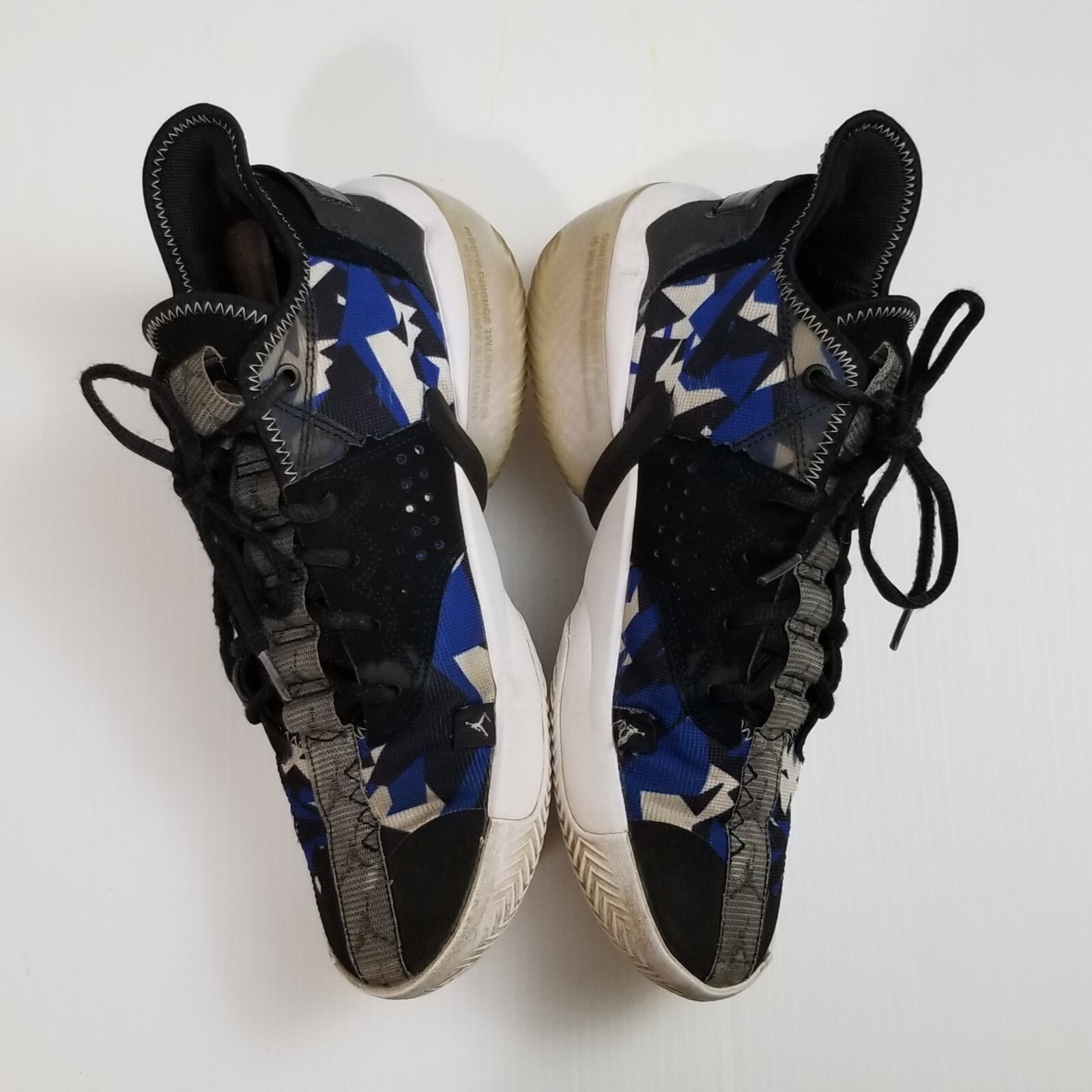 RARE Nike Air Jordan React Elevation Shoes CK6618-004 Size 8.5 Black/Racer Blue image 4
