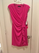 NWT Nine West Pink Wrap Dress Size 6