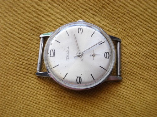 RAKETA Rare 1960's Silver dial mechanical 16 jewels Vintage USSR men's watch - Bild 4 von 6