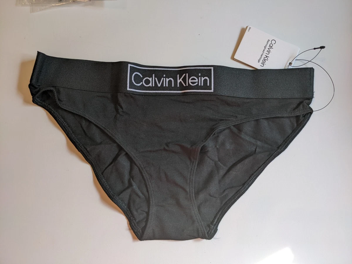 Calvin Klein Reimagined Heritage Bikini Panty, QF6775, Black, Size Small