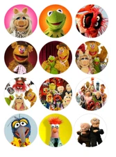 12 count Muppets Edible Image rounds, Wafer paper, pre cut