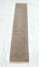 RRA 3x15 Carpet Runner (33"x15') IndoKerman Design Lt. Grey Rug 15724
