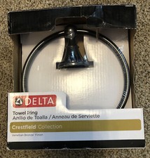 New Delta Crestfield Towel Ring in Venetian Bronze 138034