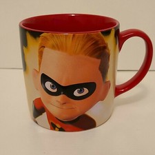 Disney Store Pixar Authentic INCREDIBLES 3D Dash Coffee Tea Mug Cup Great Cond.