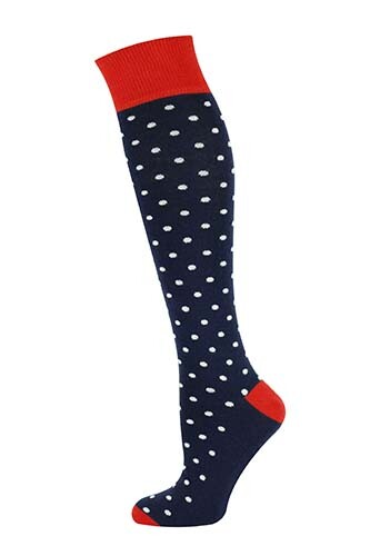 MYSOCKS 3 Paires Hauteur Genou Premium Design à Pois Chaussettes - Picture 6 of 16