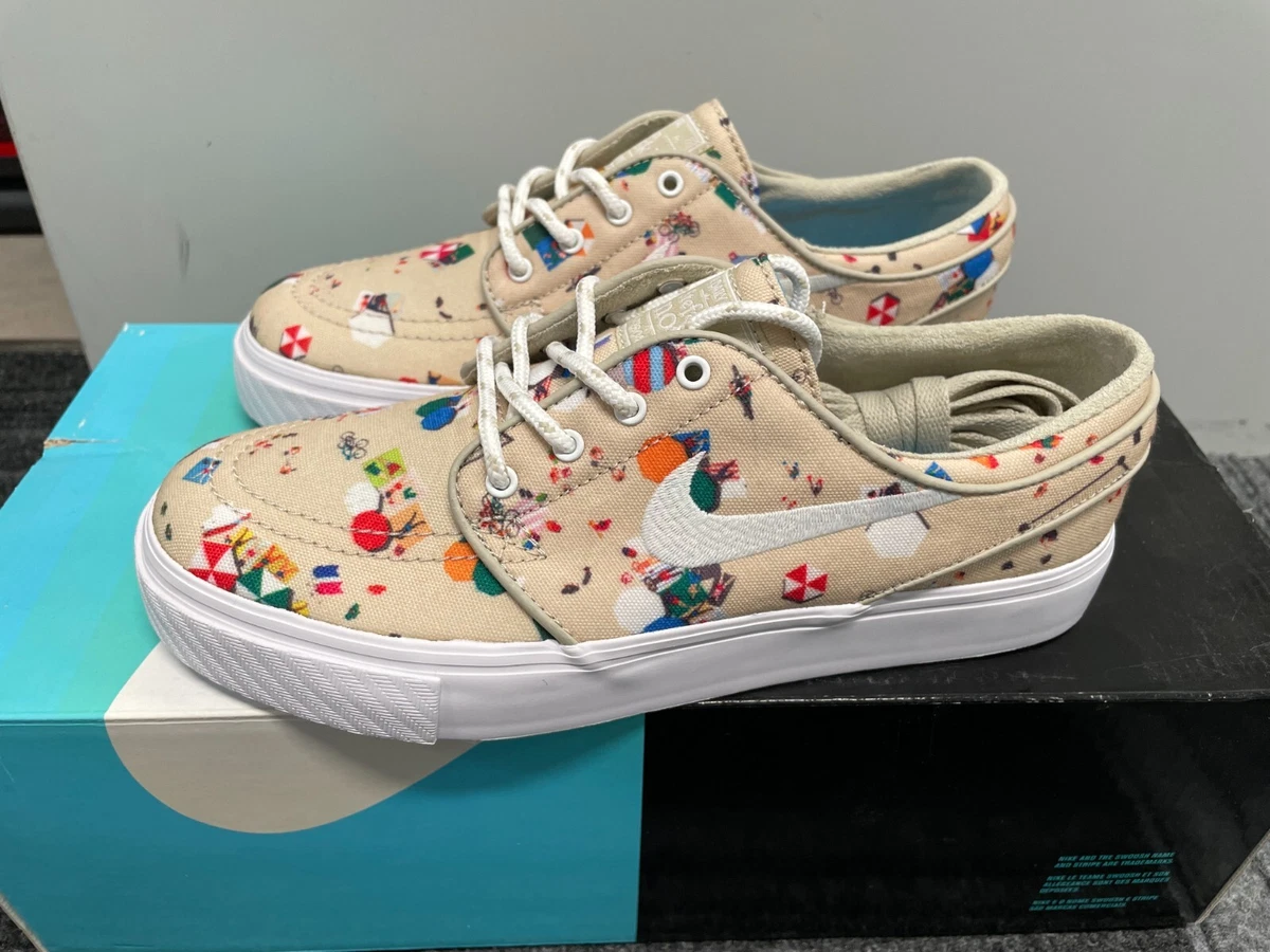 NIKE SB STEFAN JANOSKI CANVAS SIZE 4.5 MULTI COLOR SANDTRAP BEACH BRAND NEW