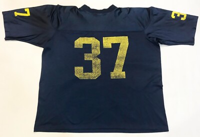 Vintage Nike #37 Football Jersey XXL Navy Blue USA Screen | eBay