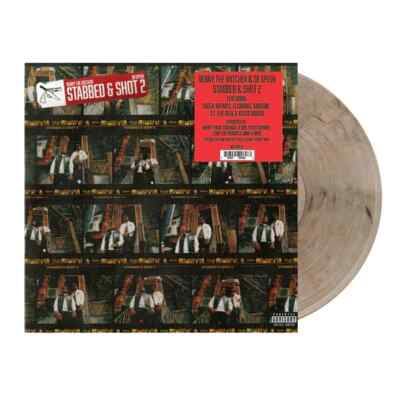 Benny The Butcher & 38 Spesh Stabbed & Shot 2 (Clear W/Red & Black Swirl) New LP