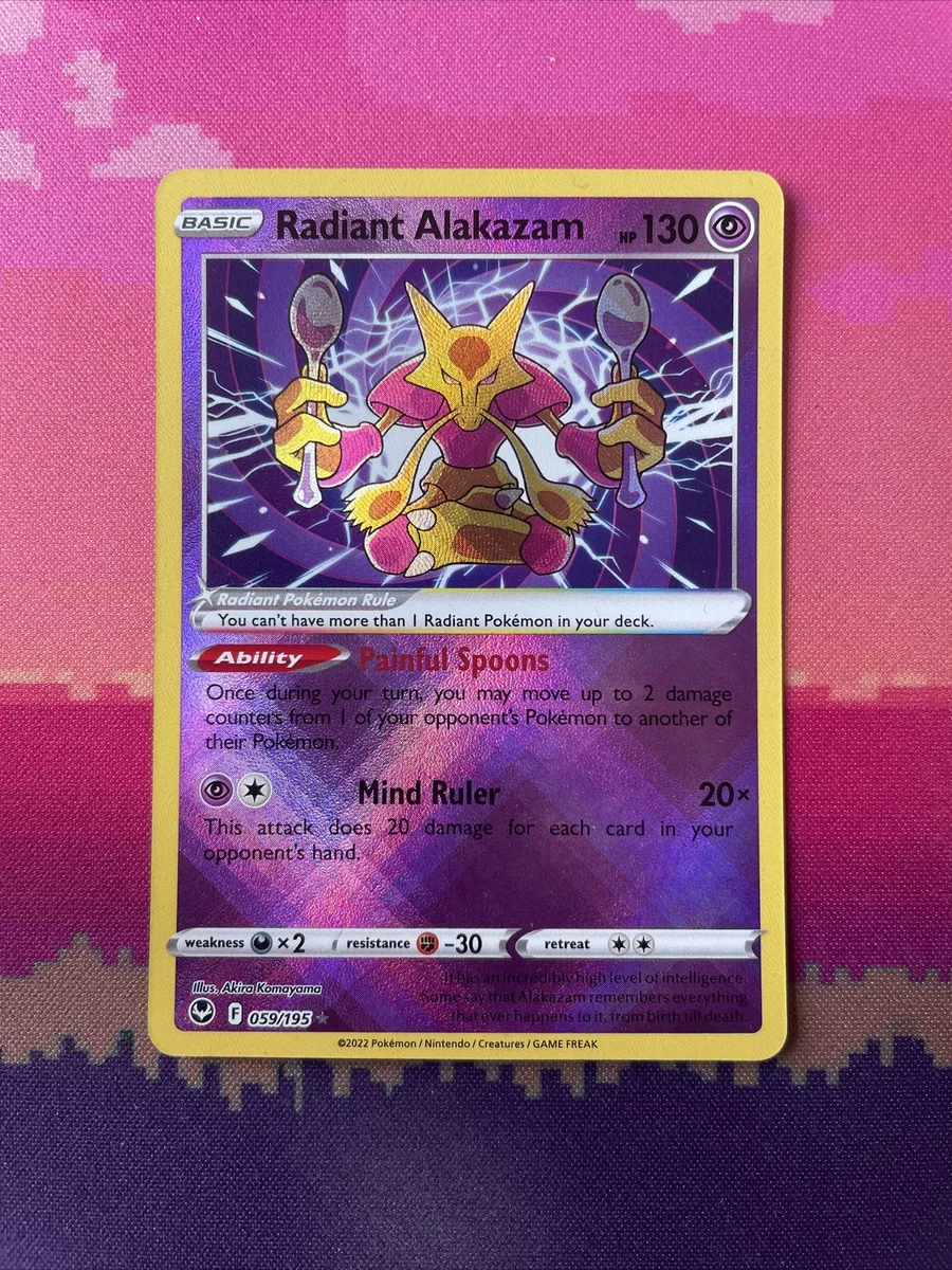 Radiant Alakazam - Silver Tempest Pokémon card