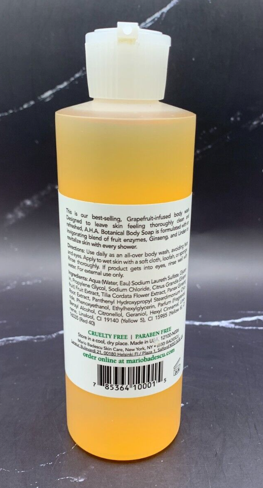 Mario Badescu A.H.A. Botanical Body Soap – 236 Ml, Mit Fruchtenzymen, Für Alle Hauttypen