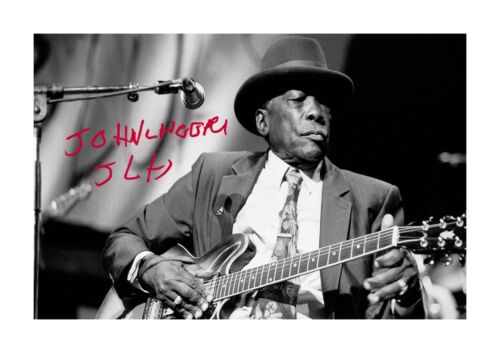 John Lee Hooker 2 A4 reproduction autograph poster with choice of frame - Picture 1 of 6
