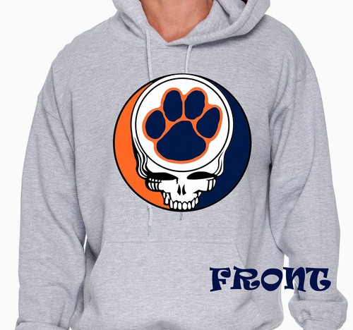  Grateful Dead Parody Hoodie Auburn Tigers Stealie  Sm, Med, LG, XL, 2XL.