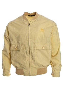 90`s De Colección Burberry London Logotipo Amarillo Algodón Abrigo Chaqueta  de bombardero de 37 3/4 pulgadas 48CMS | eBay