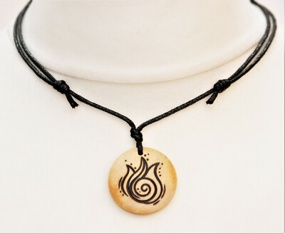 Four Elements Alchemical Necklace - Earth Air Water Fire Symbol, Stainless Steel, 3.5cm Pendant - View #11