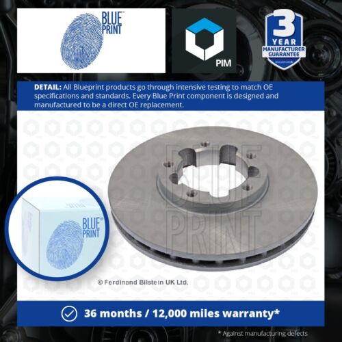 2x Brake Discs Pair Vented Front 276mm ADN143131 Blue Print Set 40206MB600 New - Afbeelding 1 van 4
