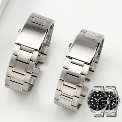 Stainless Steel Watch Strap 22mm Mens Bracelet Fits Casio Marlin/duro MDV106 107