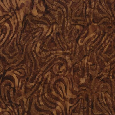 Wilmington Batiks - Cinnamon Twist - Floating Lines - Dark Brown