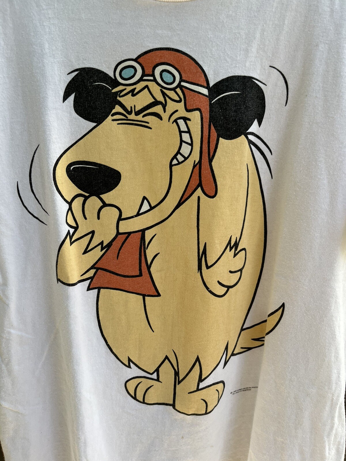 Peluche monotone Wacky Races Muttley noir blanc Hanna Barbera Jun