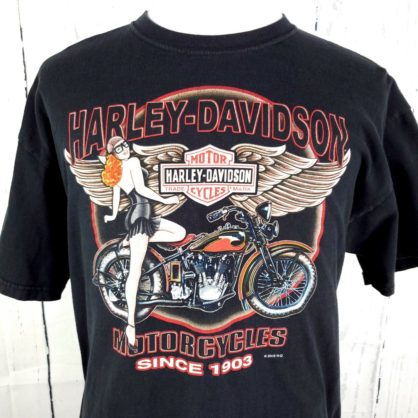 Men’s Harley Davidson T Shirt Motorcycle Kersting's North Judson IN Large eBay