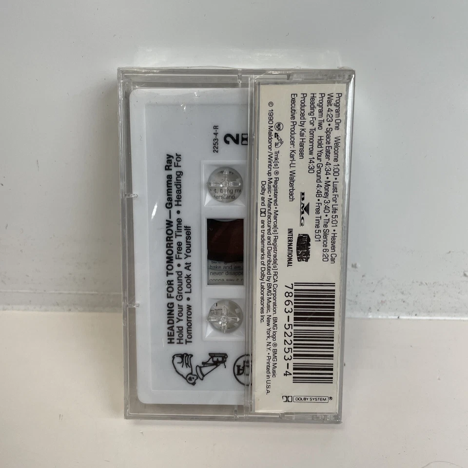 Gamma Ray Heading for Tomorrow Cassette Sealed Hype Sticker Metal Helloween - Image 3 of 4
