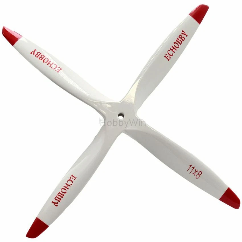 4-bladed CCW Wood Propeller 11x8 white beechwood RC Model Engine Airplane Blade - Image 3 of 4