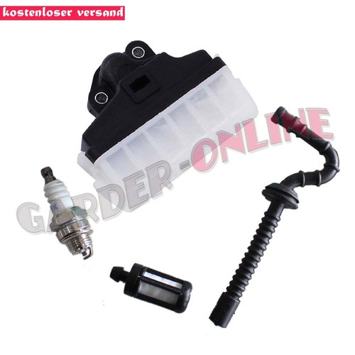 AISEN Wartungsset Für Stihl Kettensägen 021/023/025/MS210/MS230/MS250 – Luftfilter, Benzinschlauch, Kraftstofffilter, Zündkerze & Pumpe