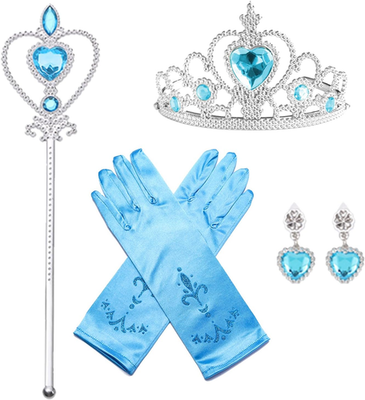#ad 4Pcs Princess Dress up Accessories Elsa Dress up Party Accessories Set for Prin $14.99
