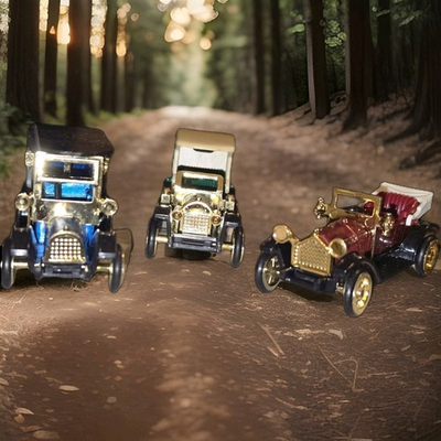 #ad #ad 3 MINIATURE HIGH SPEED ANTIQUE CARS HF9085 HF9086 HF9087 VINTAGE NIB Set $9.99