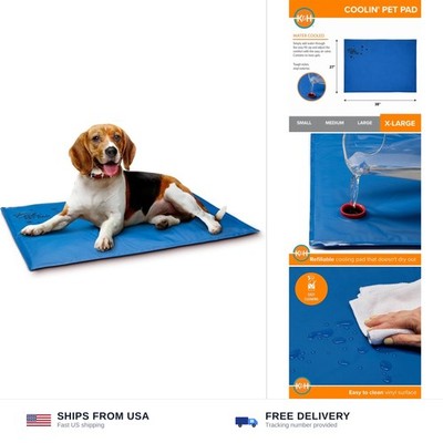 K&H Pet Products Coolin' Pet Pad Dog Mat, Portable Dog Cooling Mat for Travel...