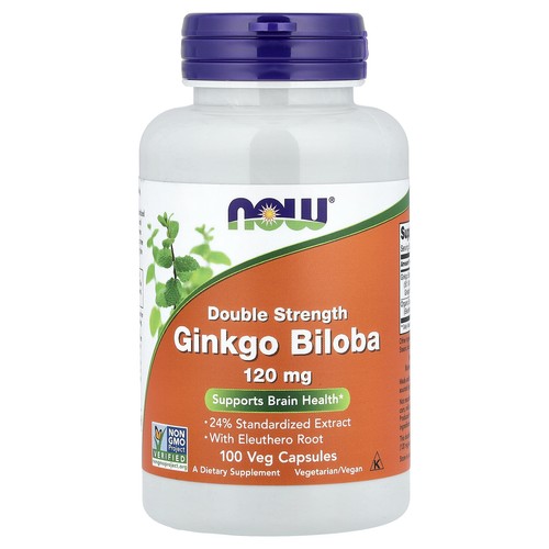 Ginkgo Biloba With Eleuthero Root, 100 Veg Capsules