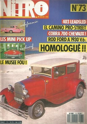 NITRO N°73 403 LEADSLED / COBRA / ROD FORD A 1930 V6 HOMOLOGUE / MINI PICK UP