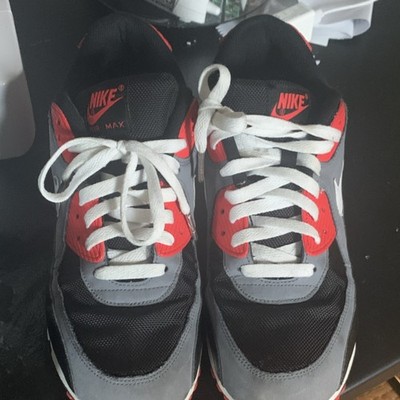 Nike Air Max 90 345188-001 Black Red Gray White Black Infrared Men's Sneaker